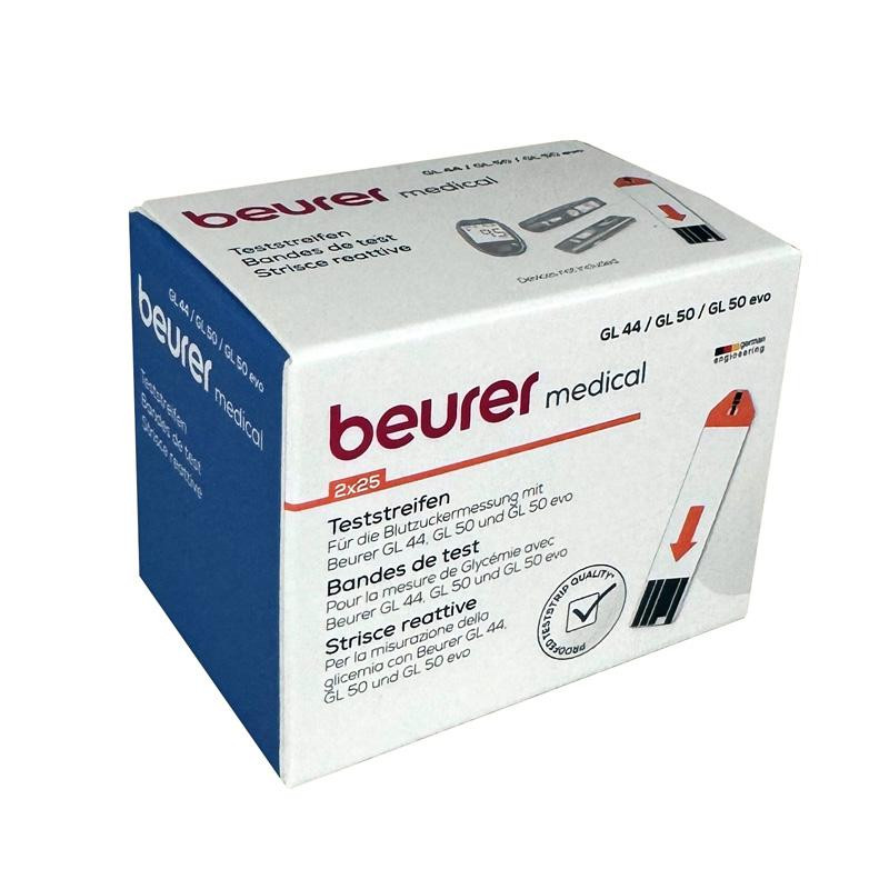 Beurer Teststreifen für GL 44 & GL 50 - Blutzuckerteststreifen / 50 Stück