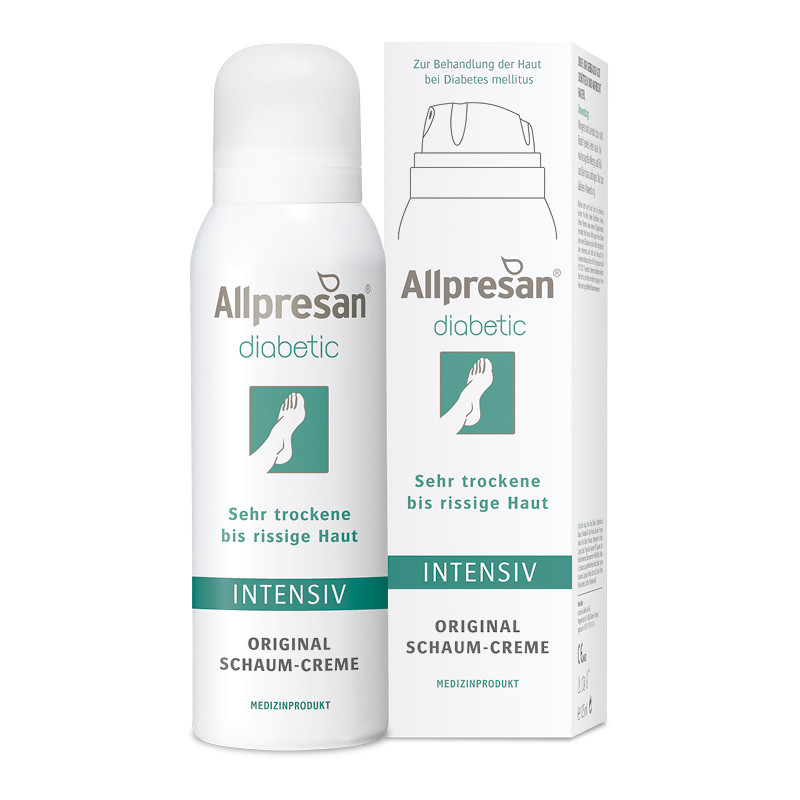 Allpresan DIABETIC Intensiv - Fuß Cremeschaum mit 10% Urea & Pantavitin / 125 ml
