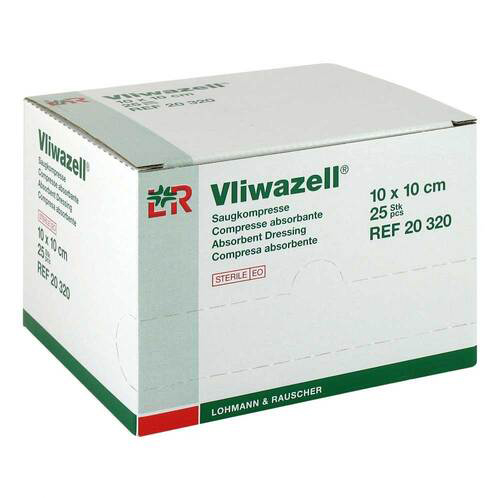 Vliwazell Saugkompressen 10 x 10 cm - 25 Stück