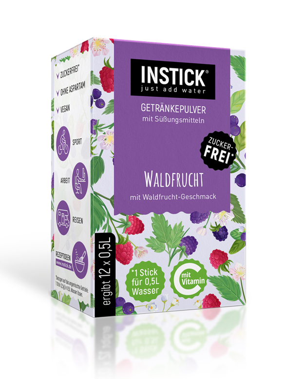 INSTICK Waldfrucht - zuckerfreies Instant-Getränk - Größe S / 12 Sticks INSTICK Waldfrucht - zuckerfreies Instant-Getränk - Größe S / 12 Sticks