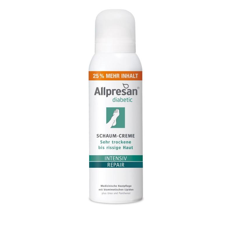 Allpresan DIABETIC Intensiv + Repair mit 8% Urea - Schaum-Creme / 125 ml