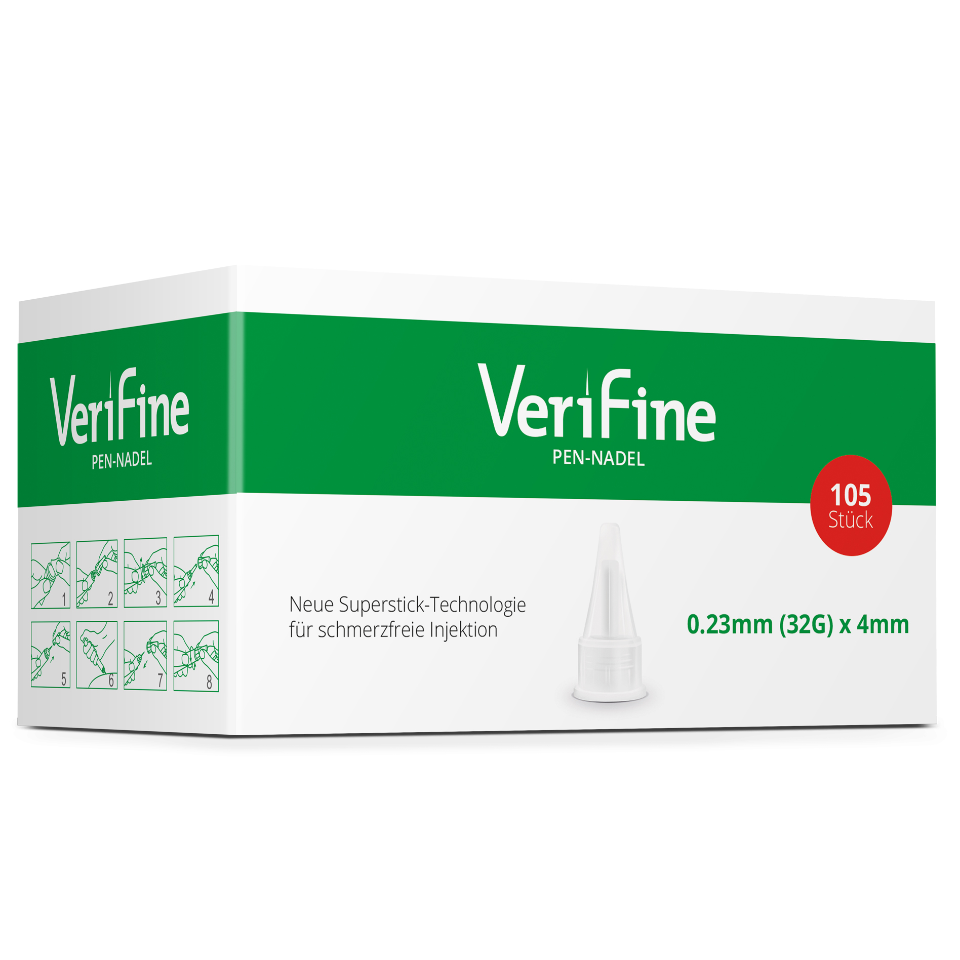 Verifine Pen-Nadel 4 mm x 32G