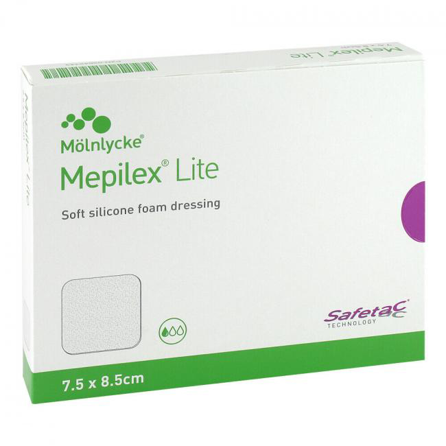 Mepilex Lite Schaumverband 7,5 × 8,5 cm - 5 Stück Mepilex Lite Schaumverband 7,5 × 8,5 cm - 5 Stück