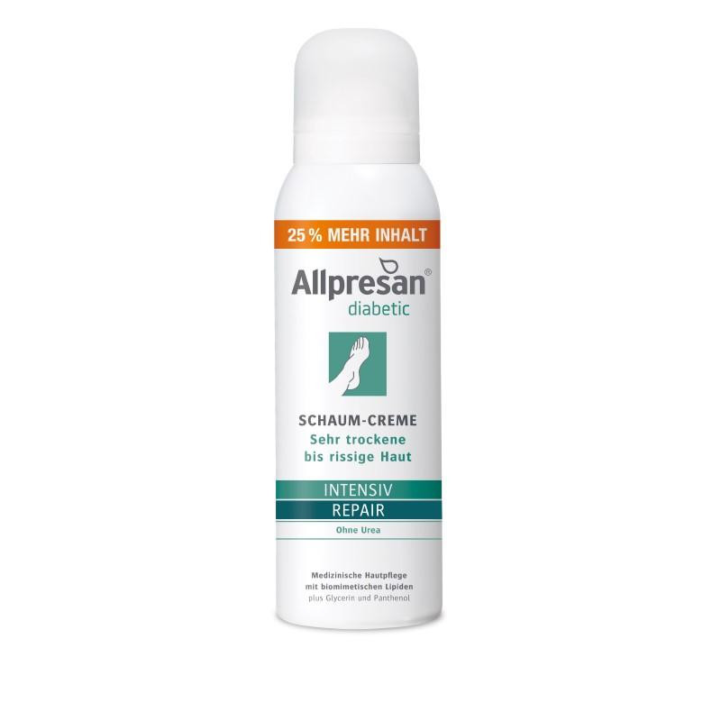 Allpresan DIABETIC Intensiv + Repair ohne Urea - Schaum-Creme / 125 ml 