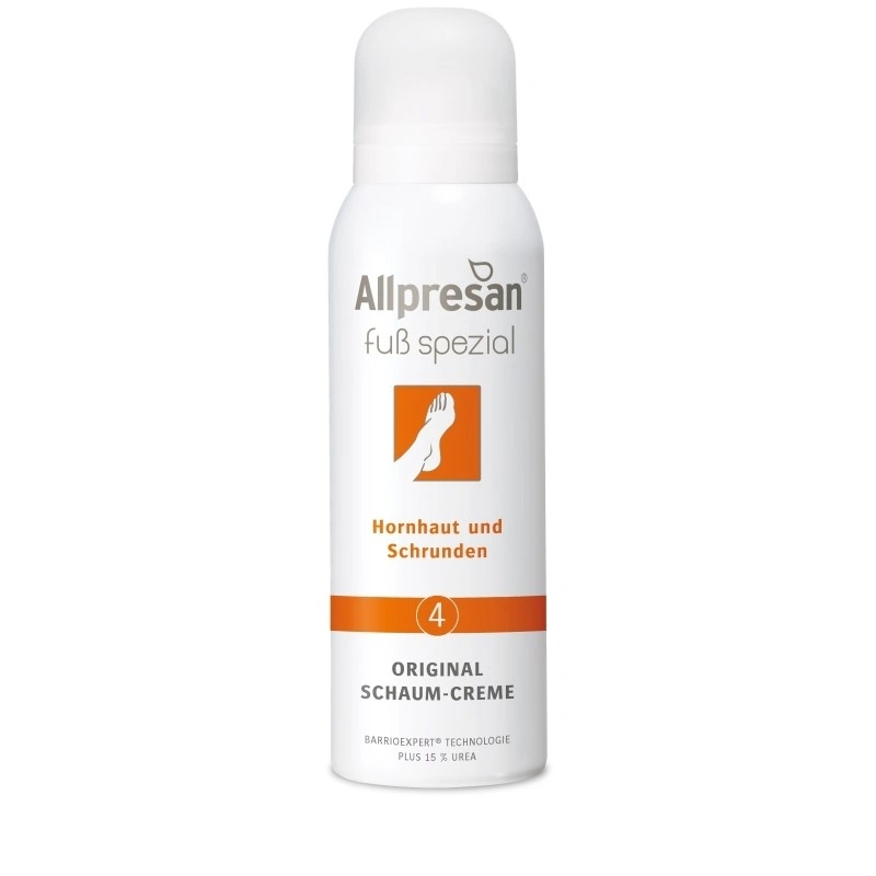 Allpresan Fuß Spezial Nr. 4 - bei Hornhaut und Schrunden - Schaum-Creme / 125 ml