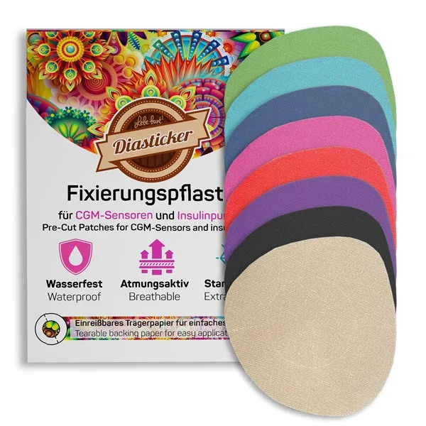 Diasticker Overpatch Fixierpflaster 7 x 7 cm verschiedene Farben / 10 Stück Diasticker Overpatch Fixierpflaster 7 x 7 cm verschiedene Farben / 10 Stück