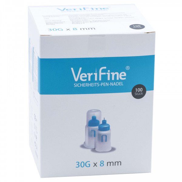 Verifine Sicherheits-Pen-Nadel 8 mm 30G