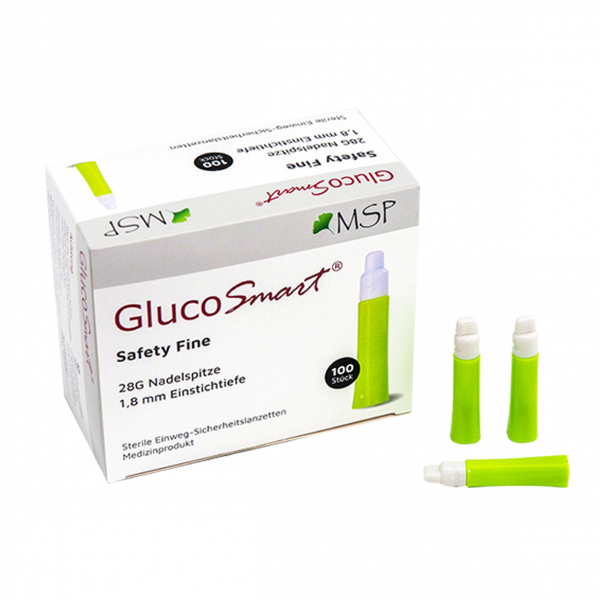 GlucoSmart Safety Fine Lanzetten, 28G
